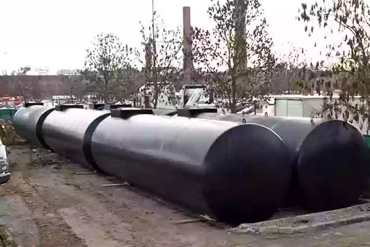 Подземные горизонтальные ёмкости из металла для топлива